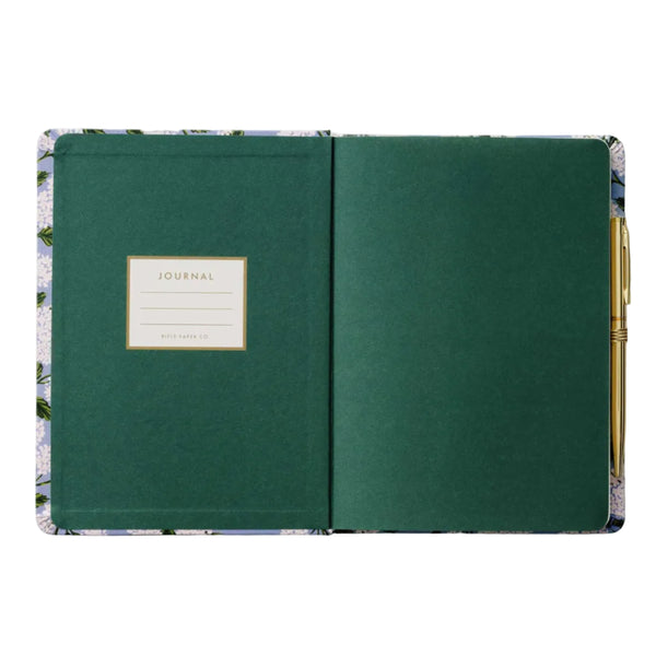 Blue Hydrangea Pen & Hardcover Ruled Journal
