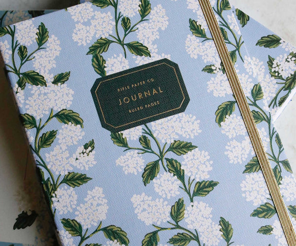 Blue Hydrangea Pen & Hardcover Ruled Journal