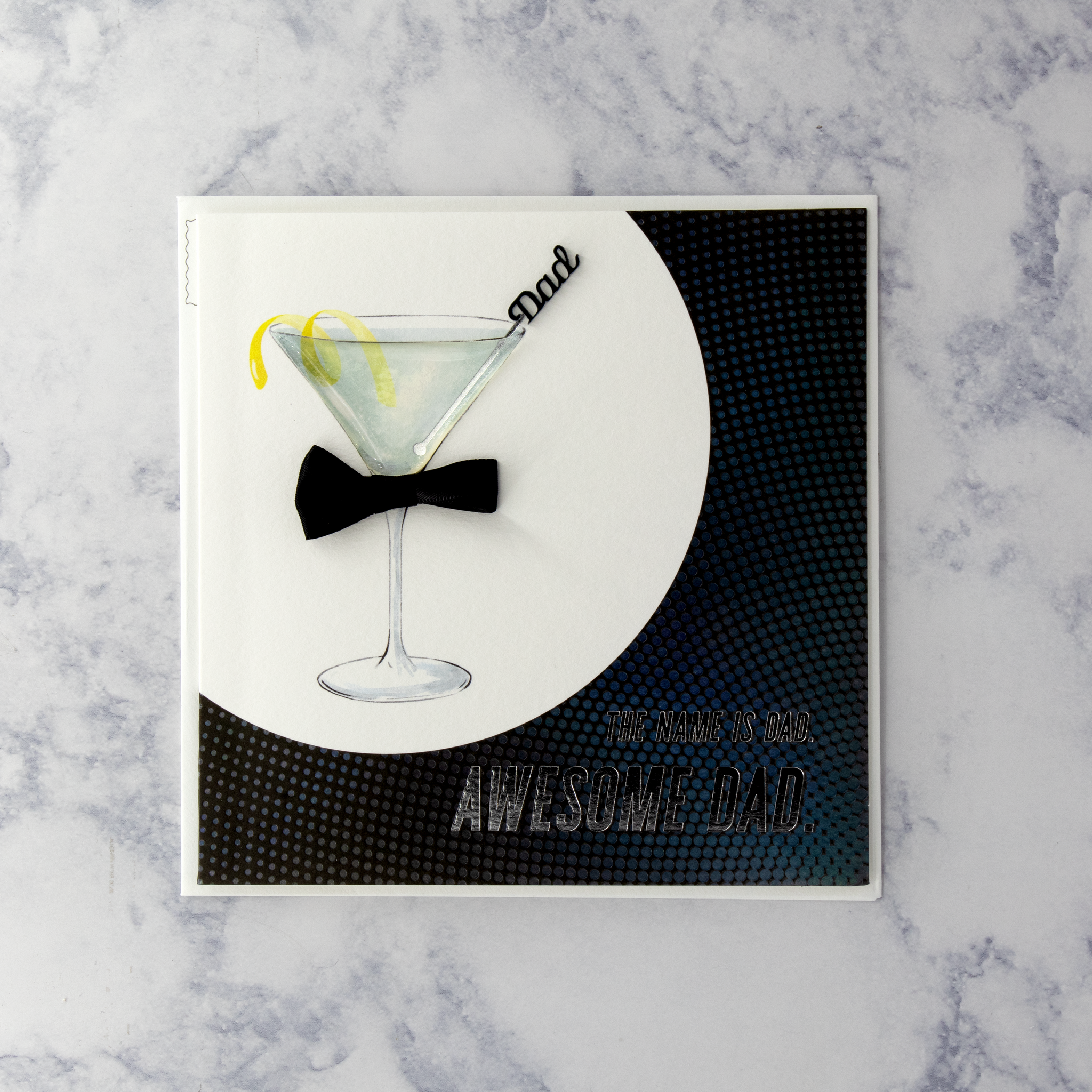 James Bond Martini Father's Day Card (Dad)