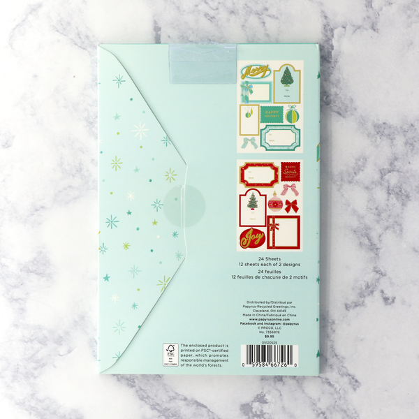 Joyful Tidings Christmas Sticker Label Book (Set of 192)