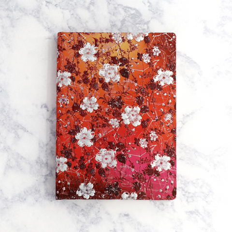 Katagami Floral Sakura Lined Midi Hardcover Journal