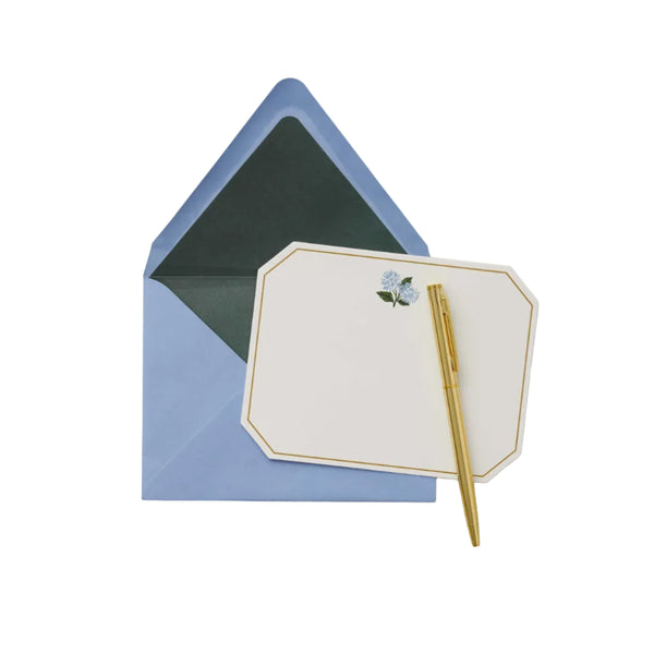 Blue Hydrangea Letter Writing Set (Set of 40)