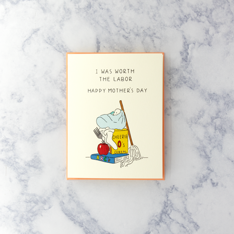 Labor Mother's Day Card