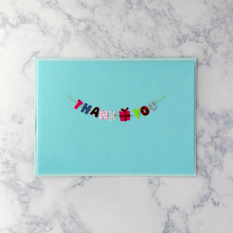Lettering Icons Thank You Card