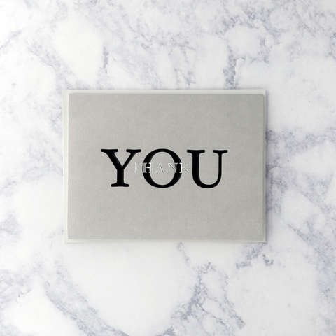 Lettering Thank You Card