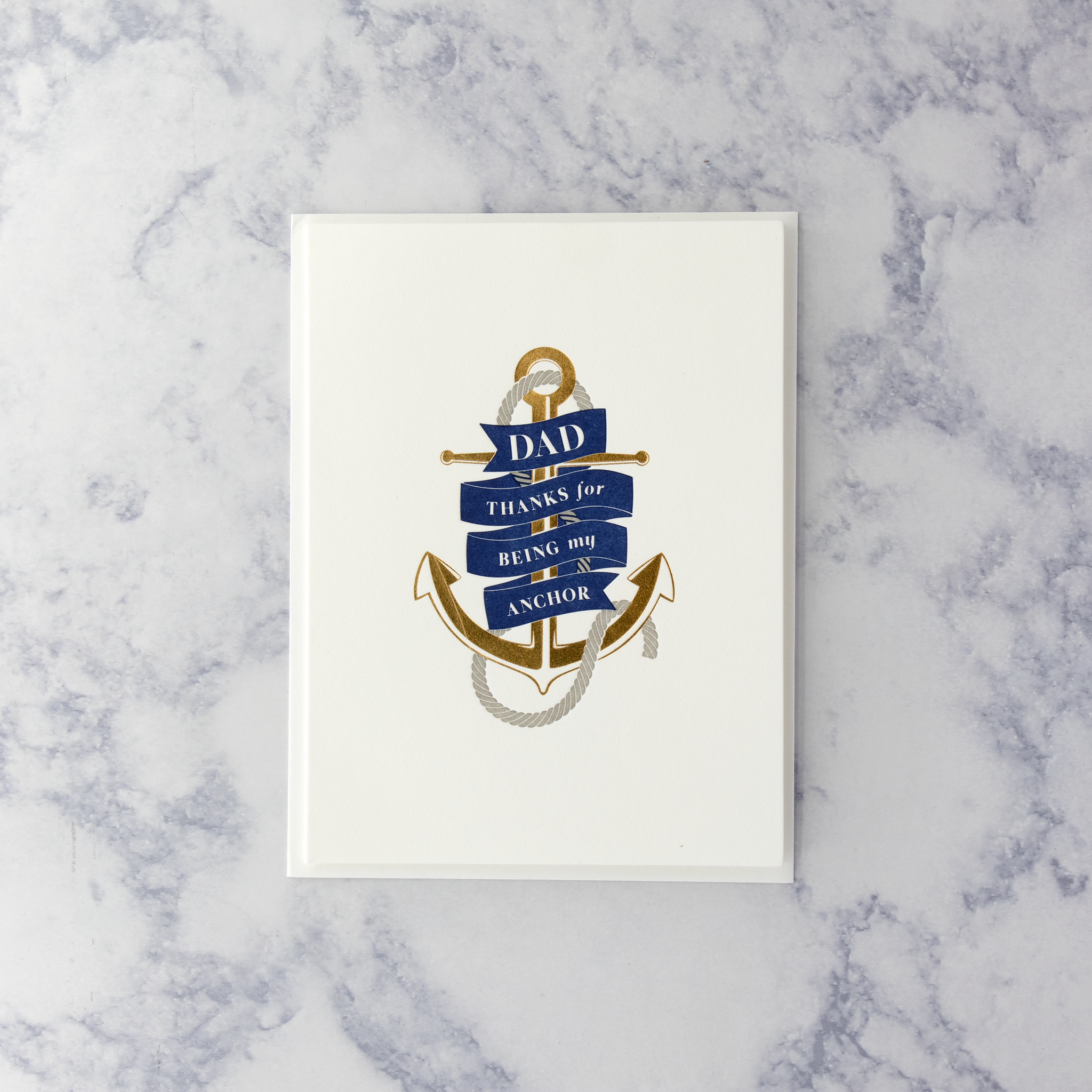 Letterpress Anchor Father's Day Card (Dad)