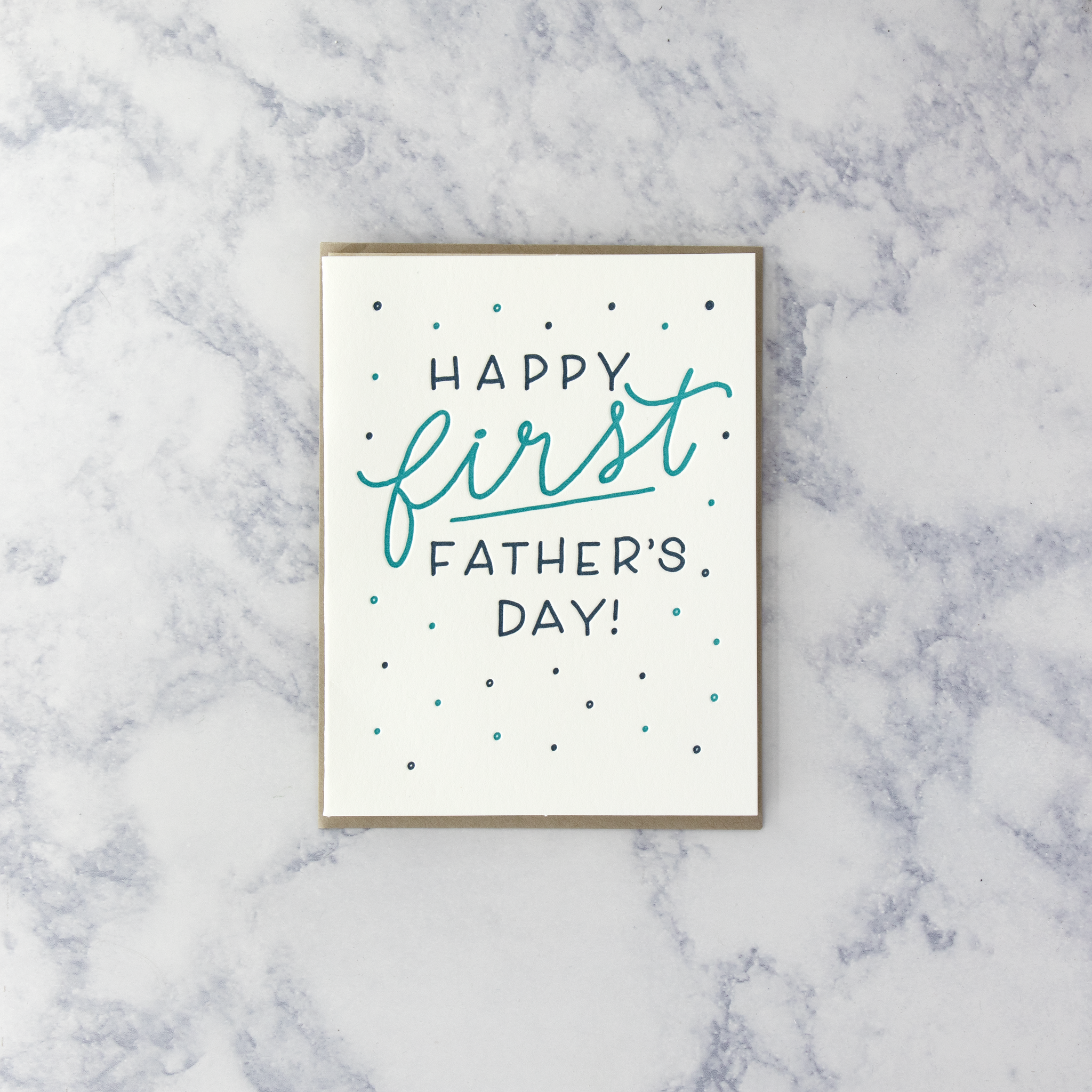 Letterpress First Father's Day Card