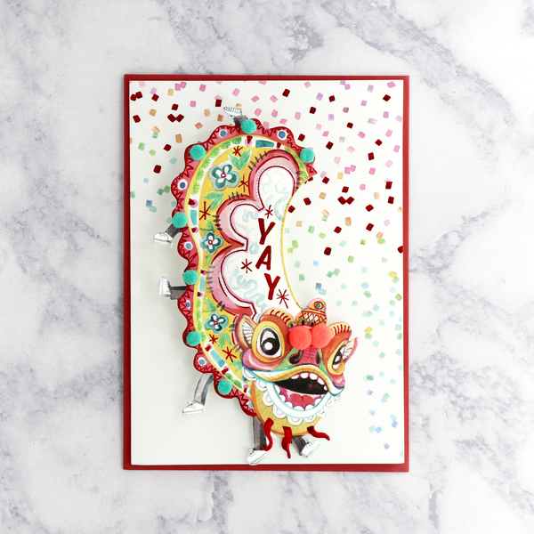 Lion Parade Lunar New Year Card