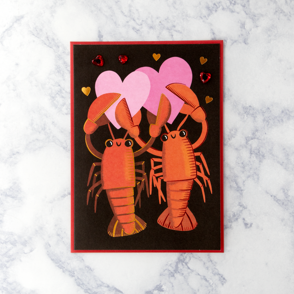 Lobsters Valentine’s Day Card