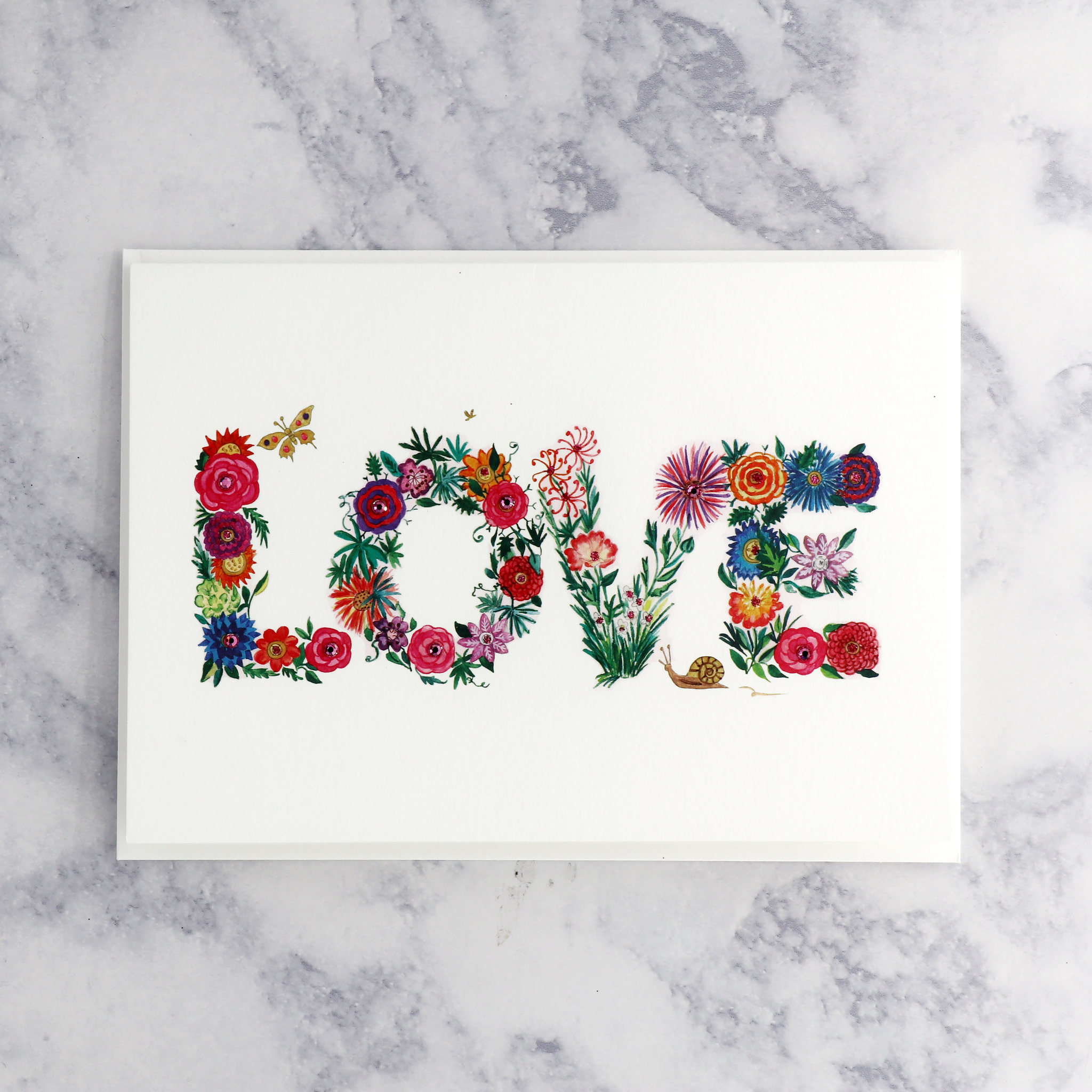 Love Garden Blank Card