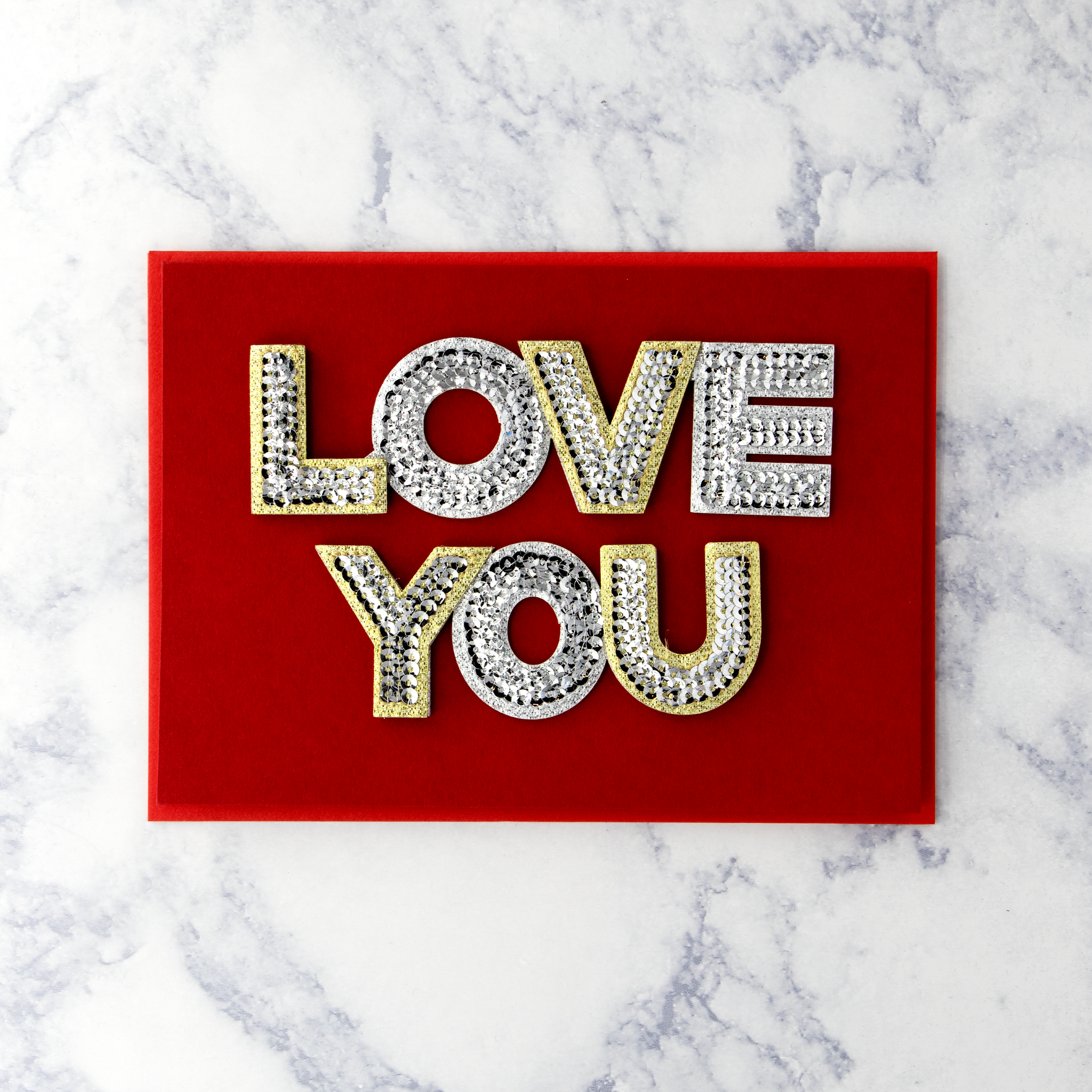 Love Sequins Valentine’s Day Card