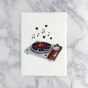 Love Vinyl Anniversary Card