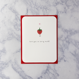 "Love You Berry Much" Valentine's Day Card