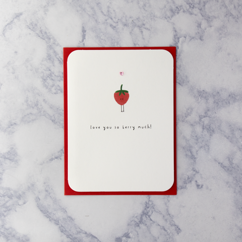 "Love You Berry Much" Valentine's Day Card