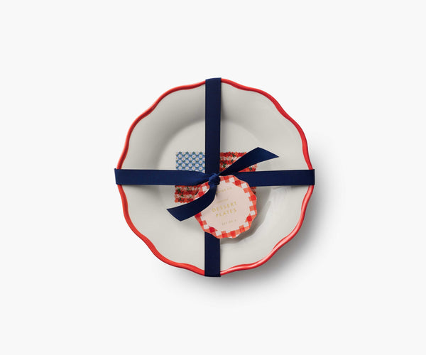 American Melamine Assorted Dessert Plates (Set of 4)