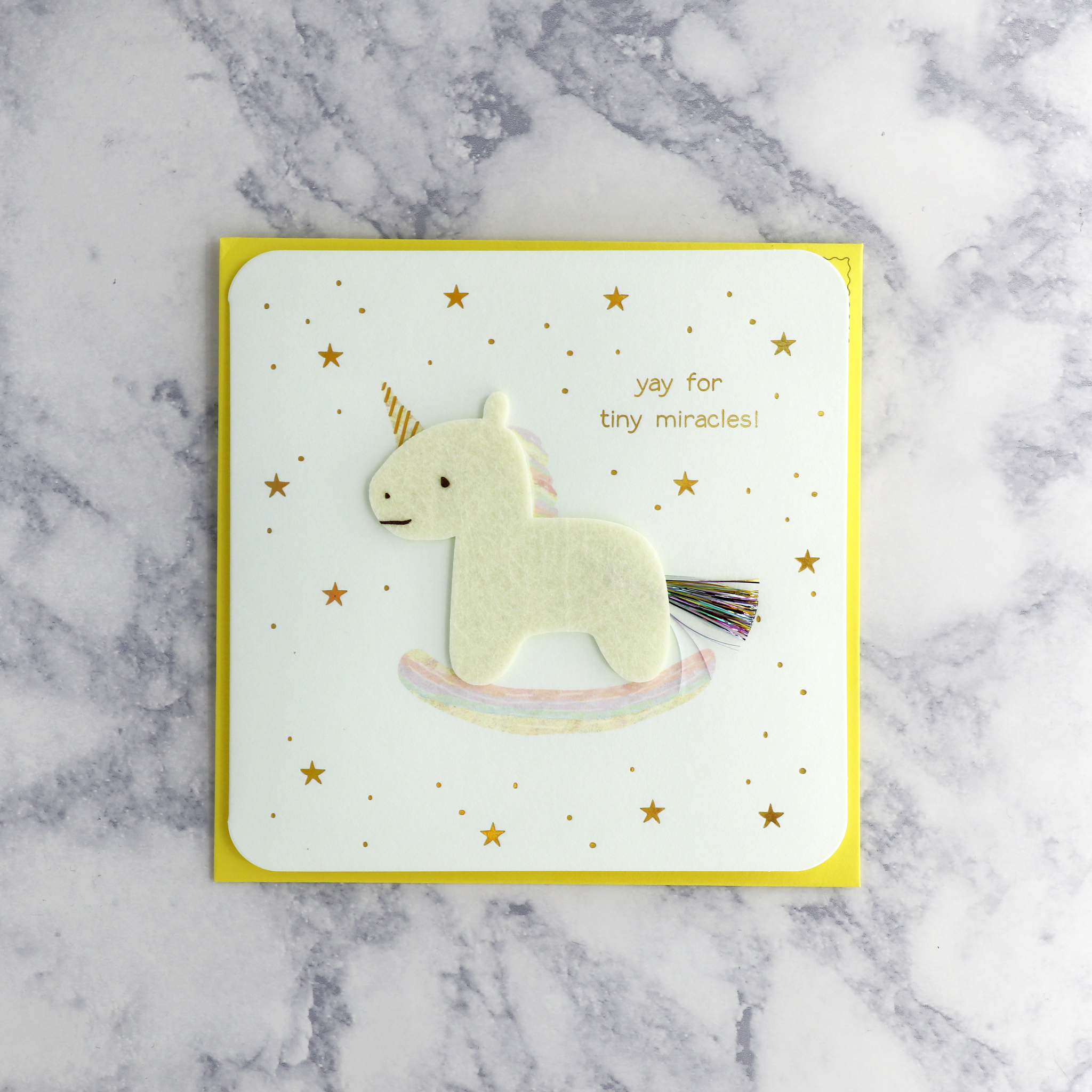 Magic Unicorn New Baby Card