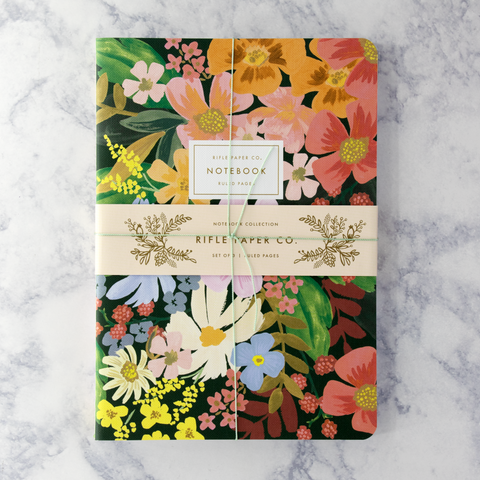 Marguerite Stitched Notebook (Set of 3)