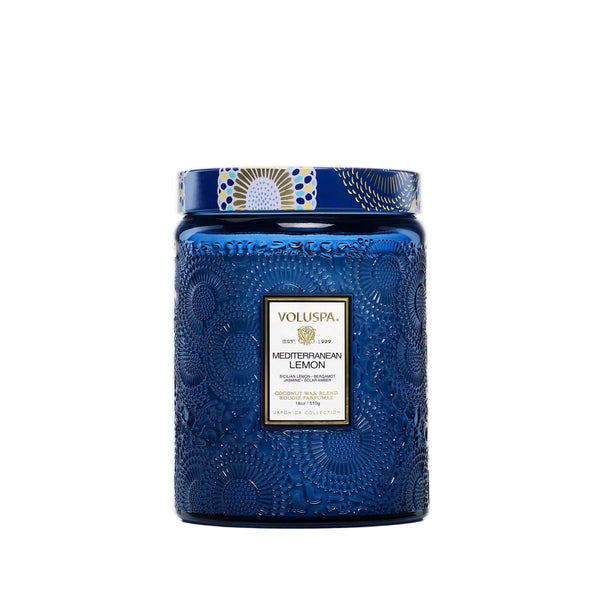 Mediterranean Lemon Coconut Wax Large Jar Candle