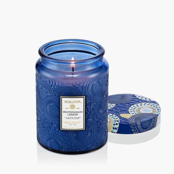 Mediterranean Lemon Coconut Wax Large Jar Candle