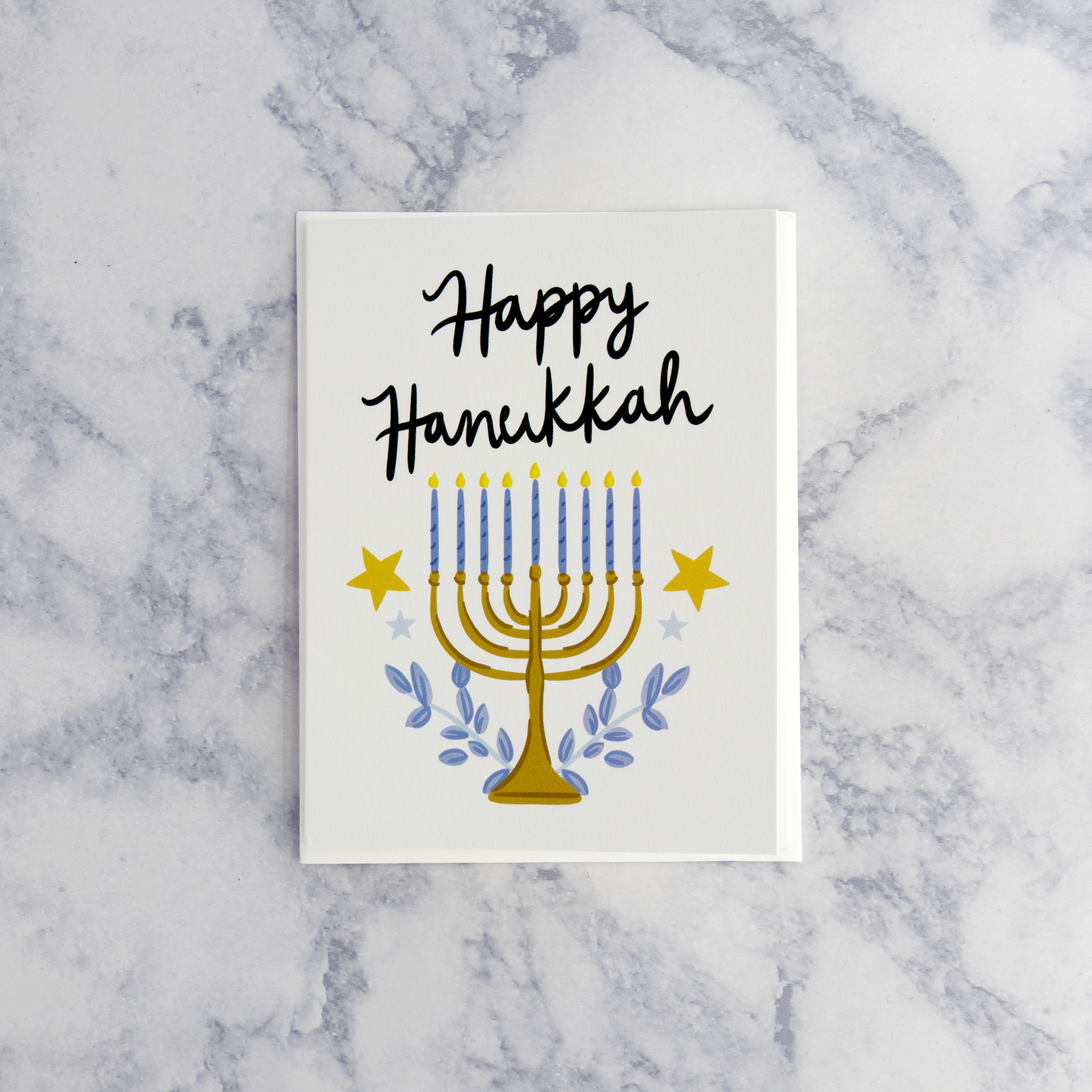 Menorah Hanukkah Card