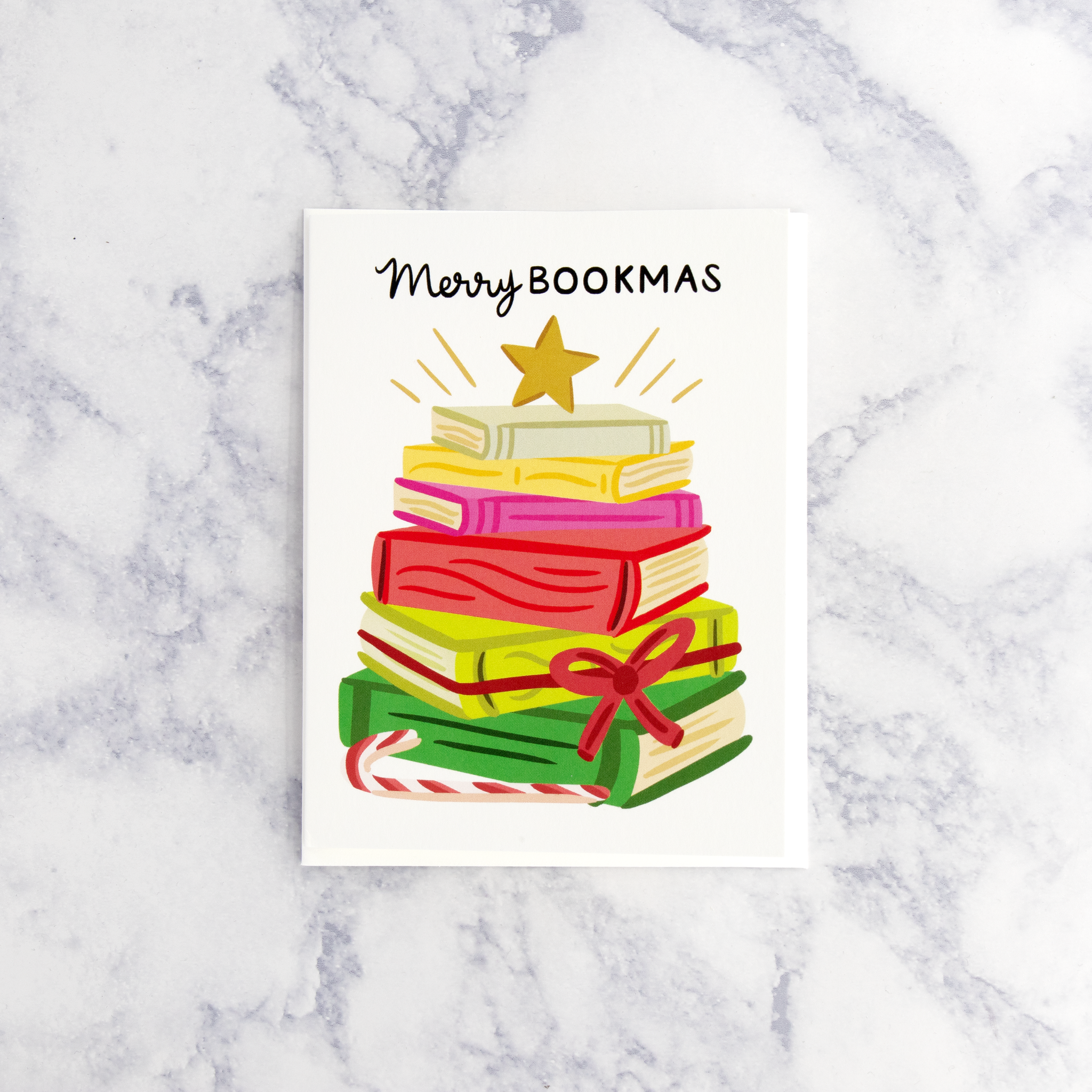 Merry Bookmas Christmas Card