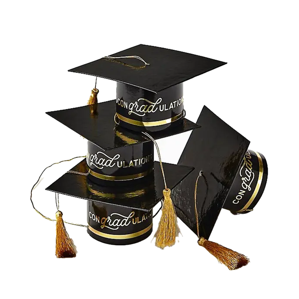 Mini Graduation Cap Party Hats (Set of 4)