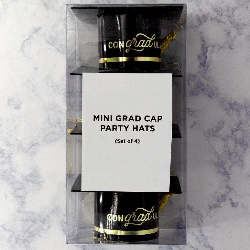 Mini Graduation Cap Party Hats (Set of 4) – Bonsai Paper Co.