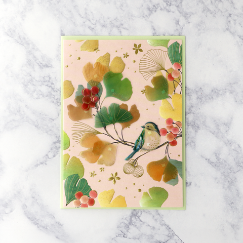 Modern Sculpted Flowers Mother's Day Card