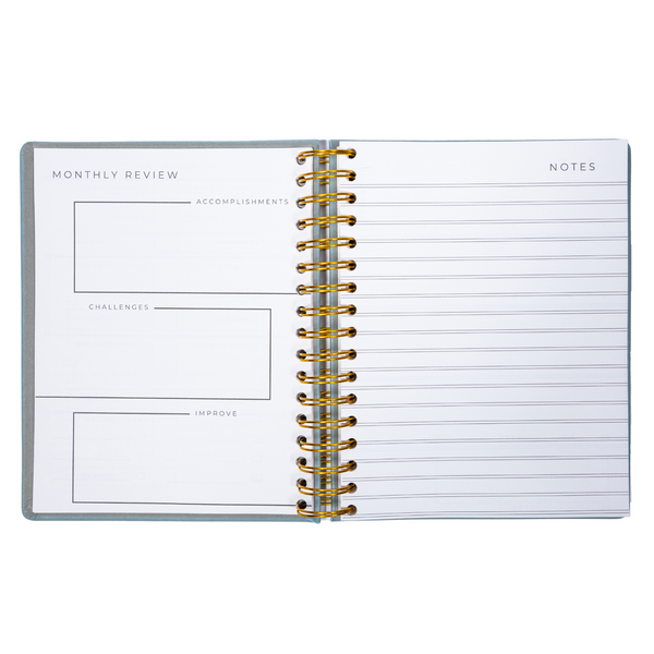 "Intentional" 2024-2025 12 Month Leather Planner