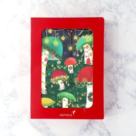 Illustrated Mushrooms Holiday Boxed Notes (Set of 14)
