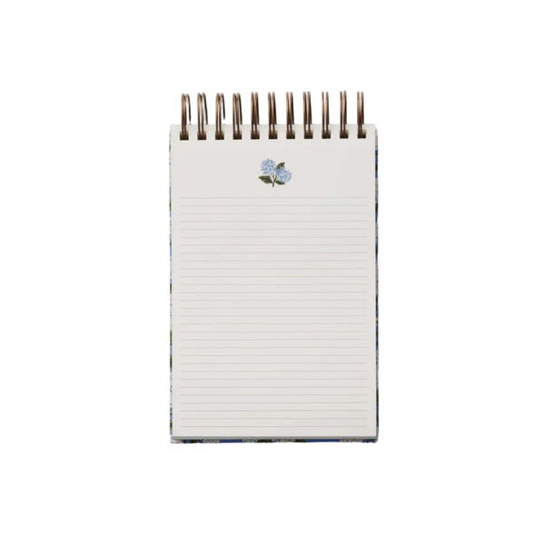 Blue Hydrangea Spiral Notepad