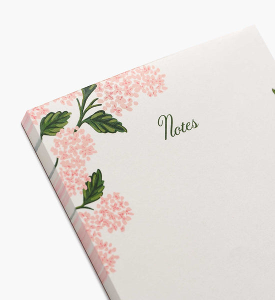 Pink Hydrangea Notepad