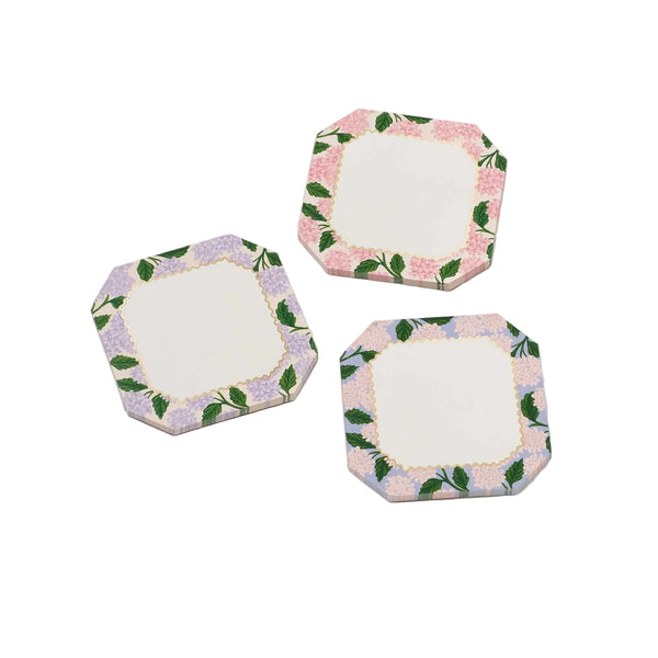 Pink Hydrangea Mini Notepad (Set of 3)