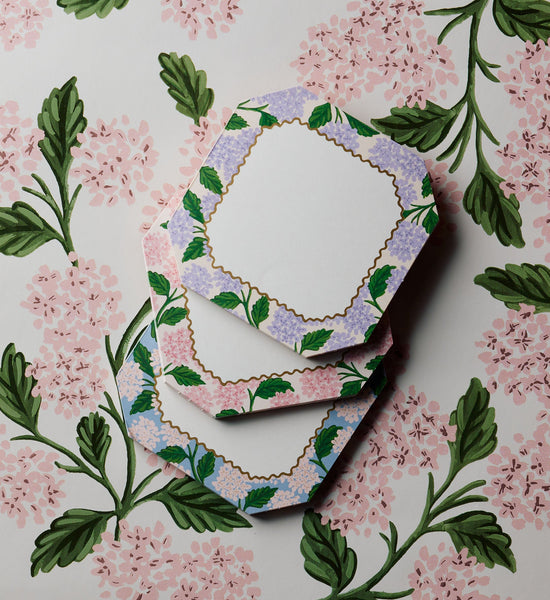 Pink Hydrangea Mini Notepad (Set of 3)