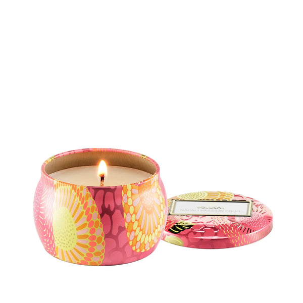 Nāpali Passion Coconut Wax Mini Tin Candle