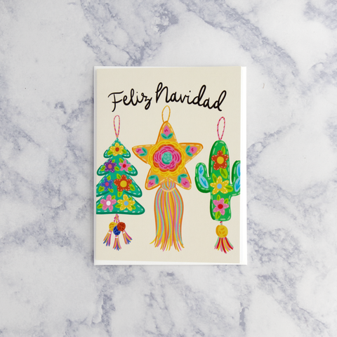 Navidad Ornaments Christmas Card