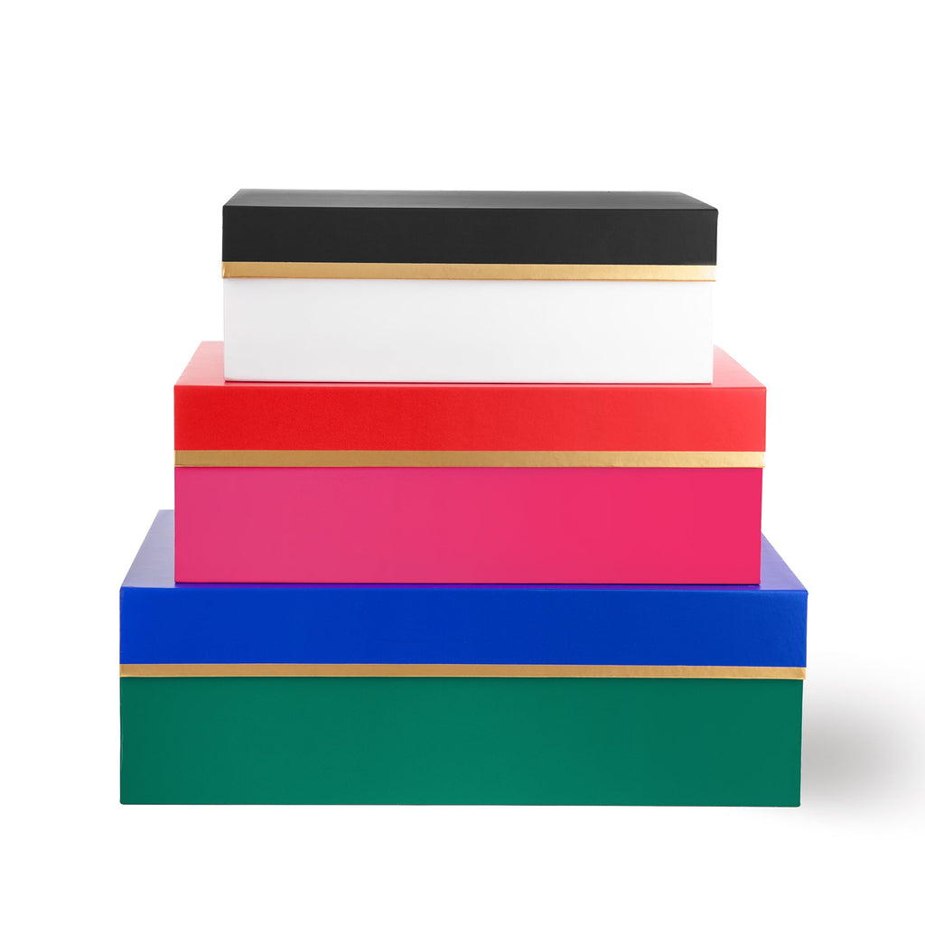 Colorblock Nesting Gift Boxes (Set of 3)