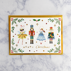 Nutcracker On Stage Christmas Card