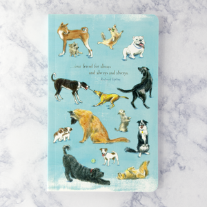 “…Our Friend For Always…” Illustrated Dogs Bound Notebook