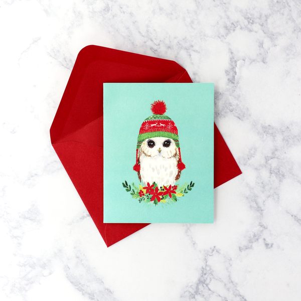 Owl In Beanie Holiday Boxed Notes (Set of 20)