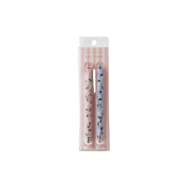 Pink & Blue Hydrangea Gel Pen Set (Set of 2)