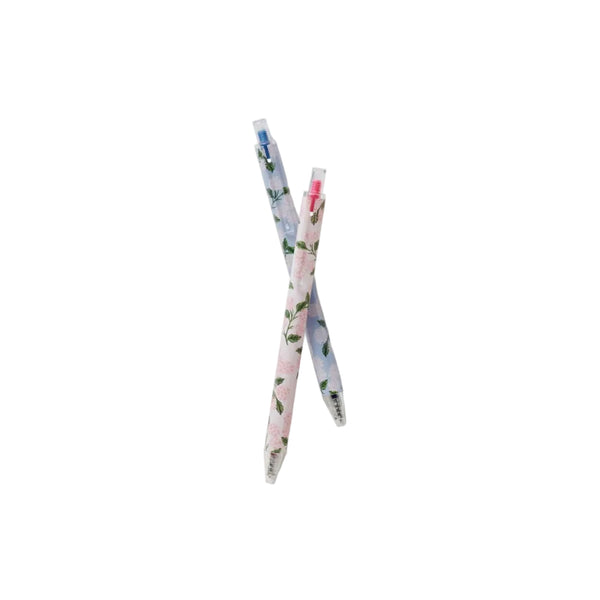 Pink & Blue Hydrangea Gel Pen Set (Set of 2)