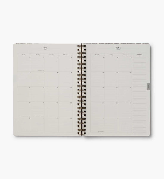Sage Hydrange 12-Month Weekly Softcover Spiral Planner