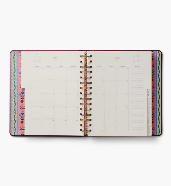 Ladies Night Book Club 17-Month Weekly Academic Spiral Planner