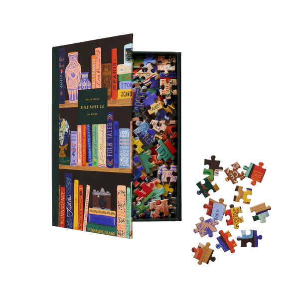 Illustrated Bookshelf Puzzle Set (Set of 500)