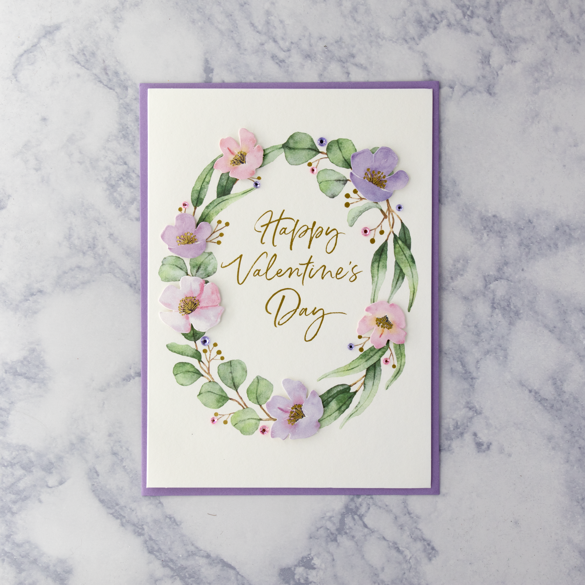 Pastel Florals Valentine's Day Card