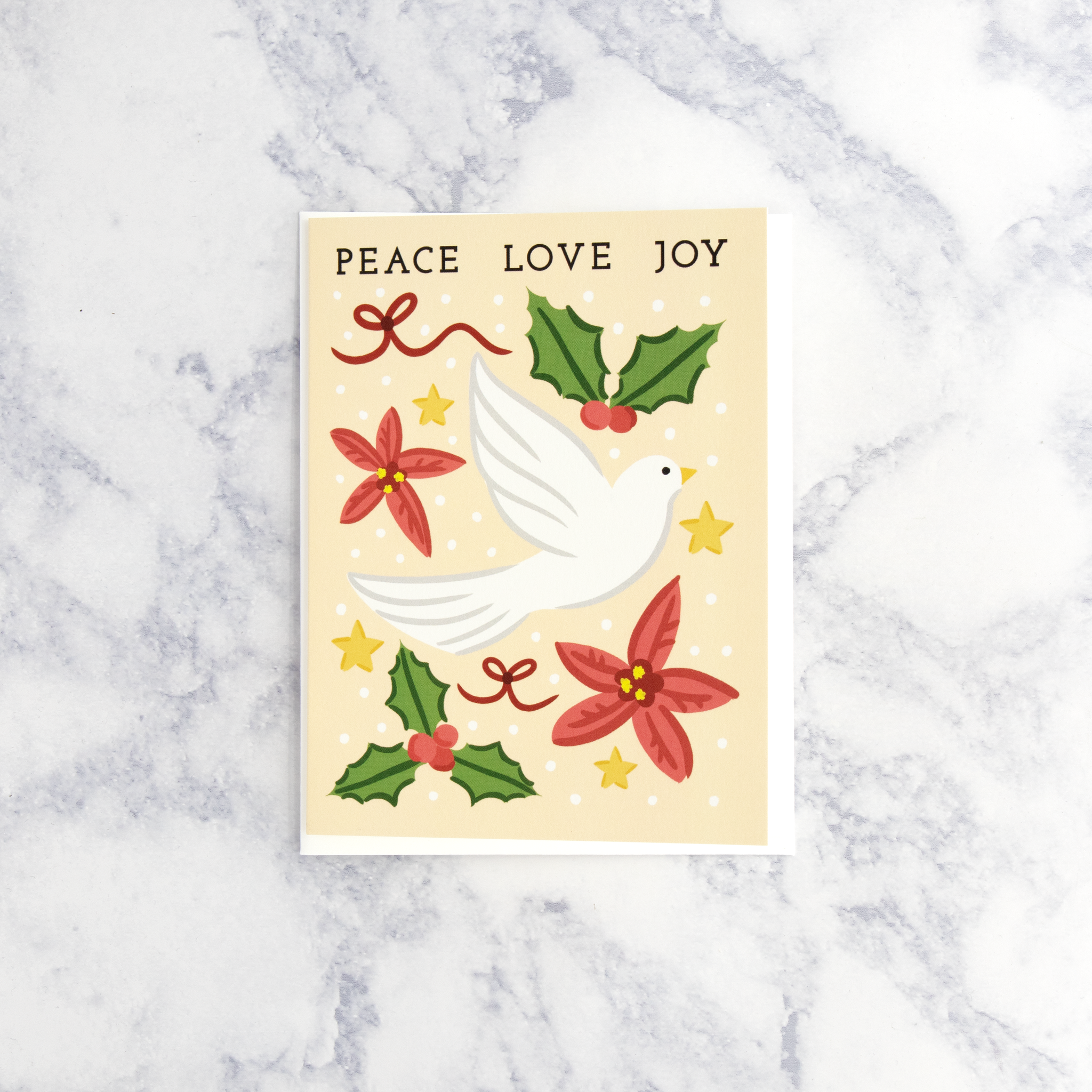 "Peace Love Joy" Christmas Card