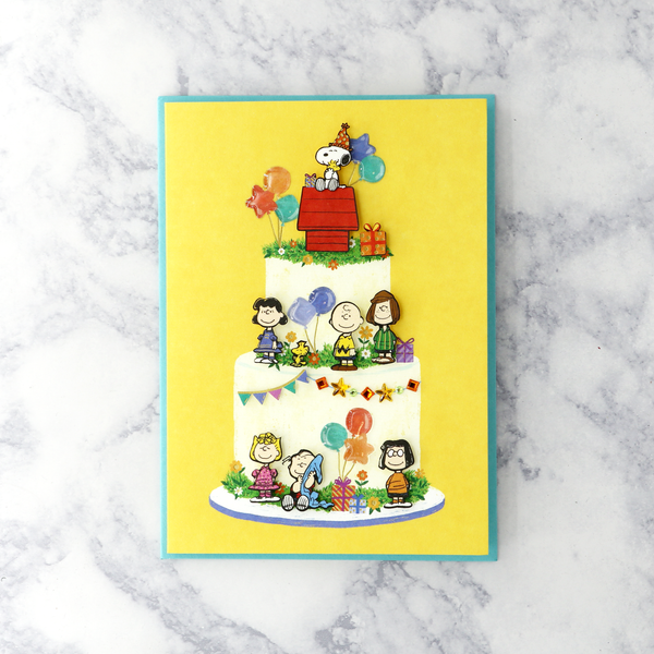 Peanuts Cake Birthday Card