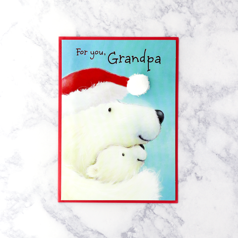 Polar Bear Christmas Card (Grandpa)