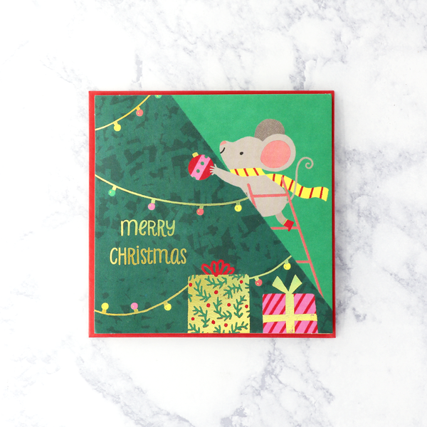 Pop-Up Mice & Tree Christmas Card